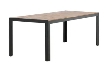 Bois Matbord Utomhus 200 cm Svart/Brun - Venture Home - Utemöbler - Trädgårdsbord & Utebord - Matbord ute