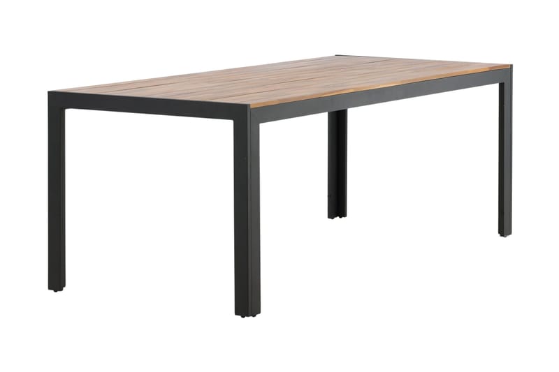 Bois Matbord Utomhus 200 cm Svart/Brun - Venture Home - Utemöbler - Trädgårdsbord & Utebord - Matbord ute