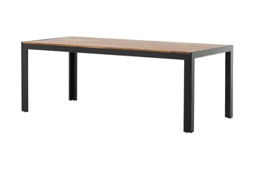 Bois Matbord Utomhus 200 cm Svart/Brun - Venture Home - Utemöbler - Trädgårdsbord & Utebord - Matbord ute