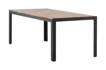 Bois Matbord Utomhus 200 cm Svart/Brun - Venture Home - Utemöbler - Trädgårdsbord & Utebord - Matbord ute
