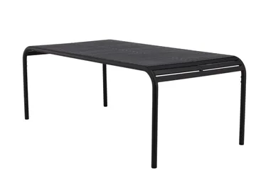 Borneo Matbord Utomhus 200 cm - Svart - Utemöbler - Trädgårdsbord & Utebord - Matbord ute