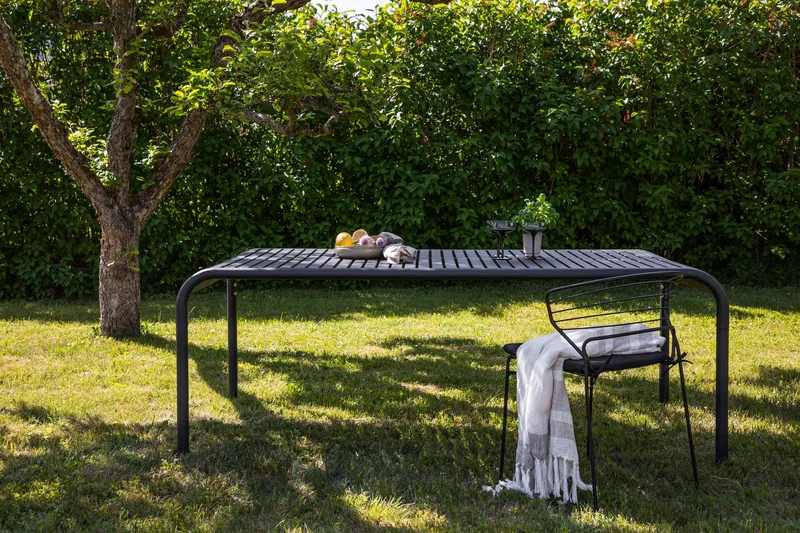 Borneo Matbord Utomhus 200 cm - Svart - Utemöbler - Trädgårdsbord & Utebord - Matbord ute