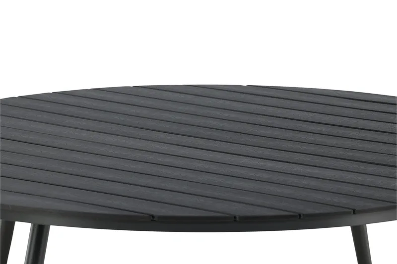 Break Matbord Utomhus 150 cm Rund - Svart - Utemöbler - Trädgårdsbord & Utebord - Matbord ute