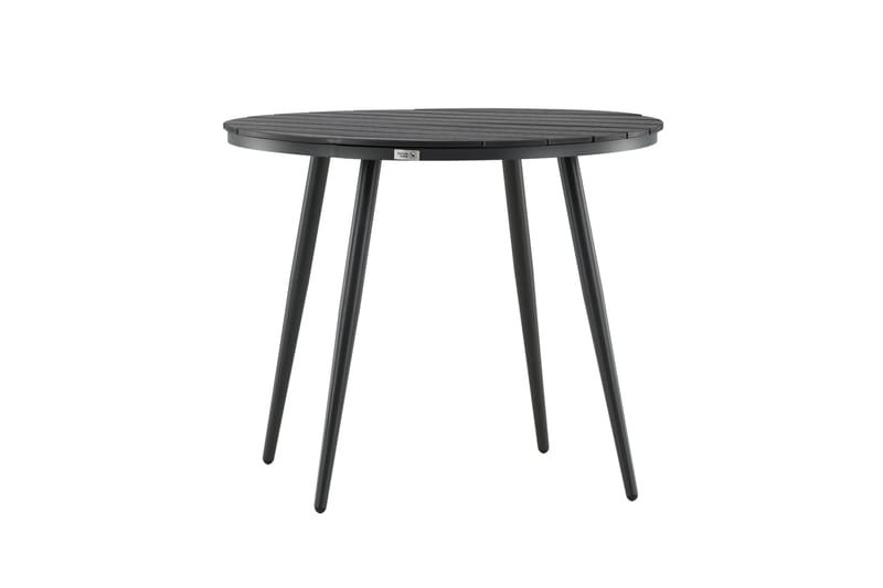 Break Matbord Utomhus Rund 90 cm, Svart