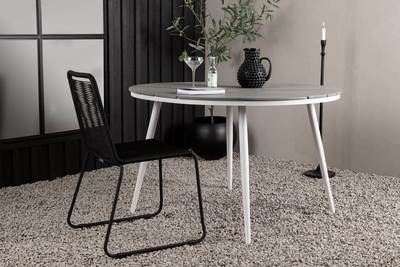 Break Matbord Utomhus Rund Ø120 cm - Beige - Utemöbler - Trädgårdsbord & Utebord - Matbord ute