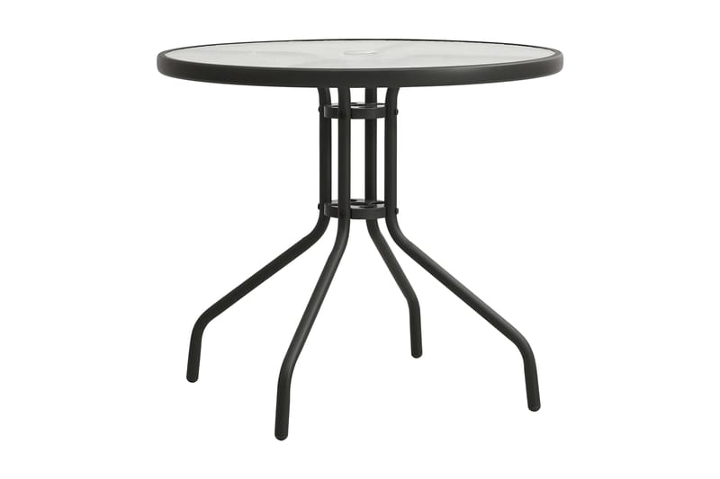 Cafébord antracit Ã˜80x71 cm stål - Grå - Matbord ute