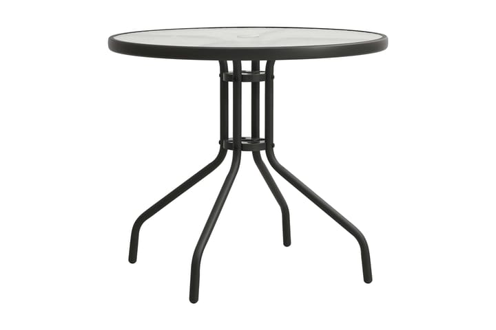 Cafébord antracit Ã˜80x71 cm stål - Grå - Matbord ute