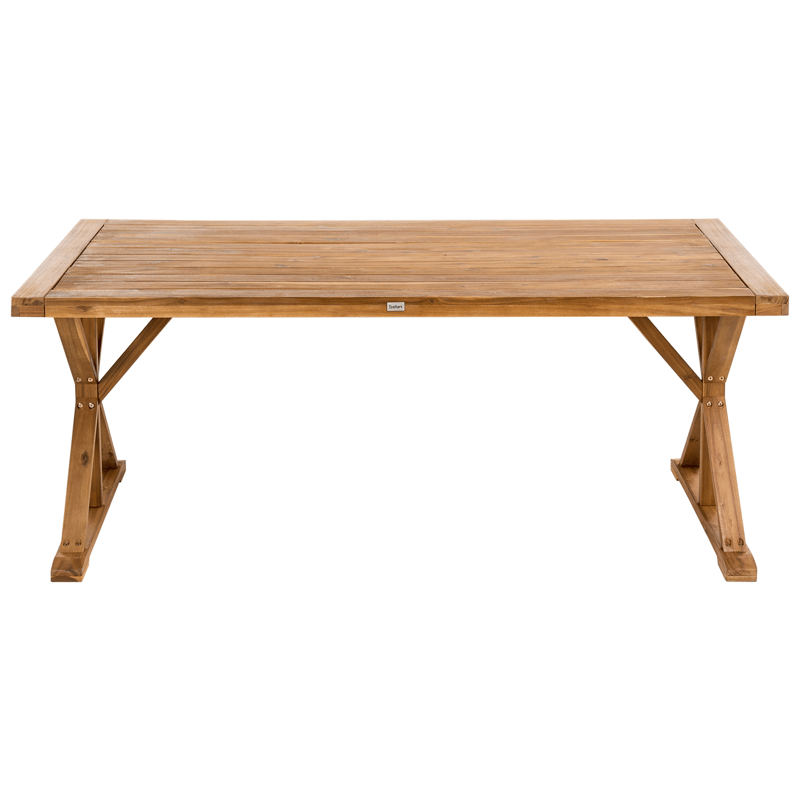 Matbord utomhus Calabritto 90 cm 180 cm Akaciaträ - Brun - Utemöbler - Trädgårdsbord & Utebord - Matbord ute