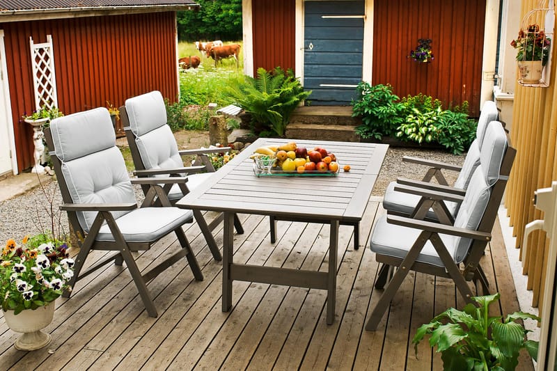 CECILIA Utebord 165 Grå - Utemöbler - Trädgårdsbord & Utebord - Matbord ute