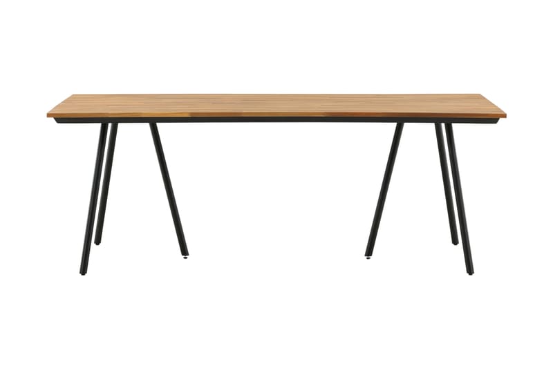 Chan Matbord Utomhus 200 cm - Svart/Brun - Utemöbler - Trädgårdsbord & Utebord - Matbord ute