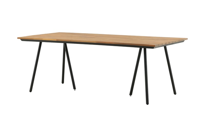 Chan Matbord Utomhus 200 cm - Svart/Brun - Utemöbler - Trädgårdsbord & Utebord - Matbord ute