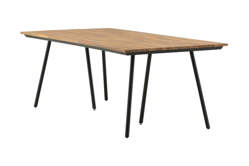 Chan Matbord Utomhus 200 cm - Svart/Brun - Utemöbler - Trädgårdsbord & Utebord - Matbord ute