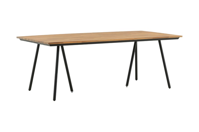Chan Matbord Utomhus 200 cm - Svart/Brun - Utemöbler - Trädgårdsbord & Utebord - Matbord ute