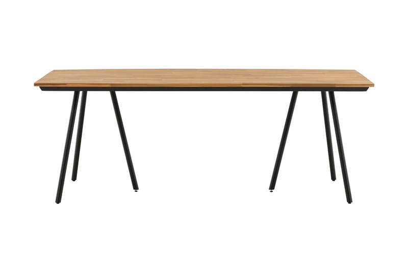 Chan Matbord Utomhus 200 cm - Svart/Brun - Utemöbler - Trädgårdsbord & Utebord - Matbord ute