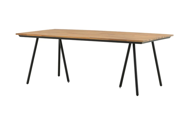 Chan Matbord Utomhus 200 cm - Svart/Brun - Utemöbler - Trädgårdsbord & Utebord - Matbord ute
