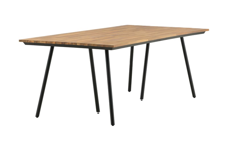 Chan Matbord Utomhus 200 cm - Svart/Brun - Utemöbler - Trädgårdsbord & Utebord - Matbord ute