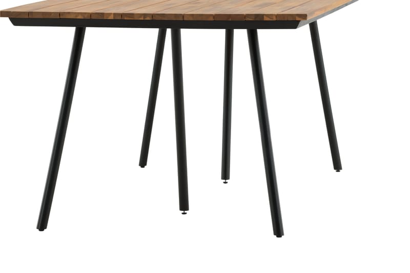 Chan Matbord Utomhus 200 cm - Svart/Brun - Utemöbler - Trädgårdsbord & Utebord - Matbord ute