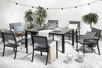 Como Trädgårdsbord 150 cm - Grå - Utemöbler - Trädgårdsbord & Utebord - Matbord ute