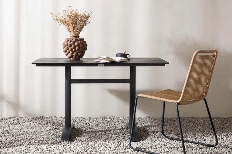 Denver Matbord Utomhus 120 cm - Svart - Utemöbler - Trädgårdsbord & Utebord - Matbord ute