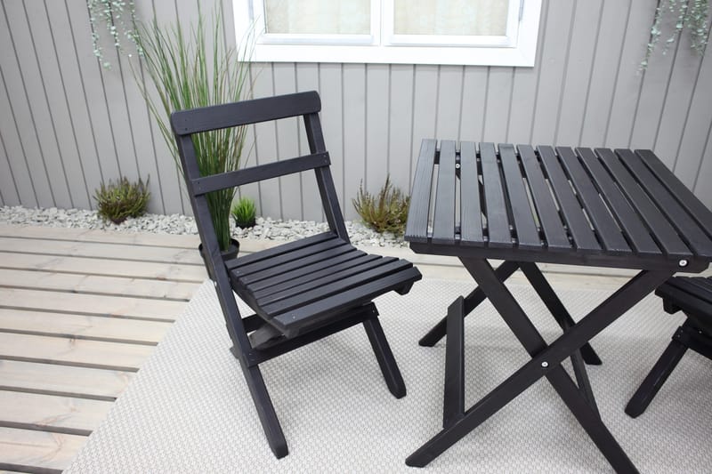Edilma KlappUtebord 65 cm - Kaffesvart - Utemöbler - Trädgårdsbord & Utebord - Matbord ute