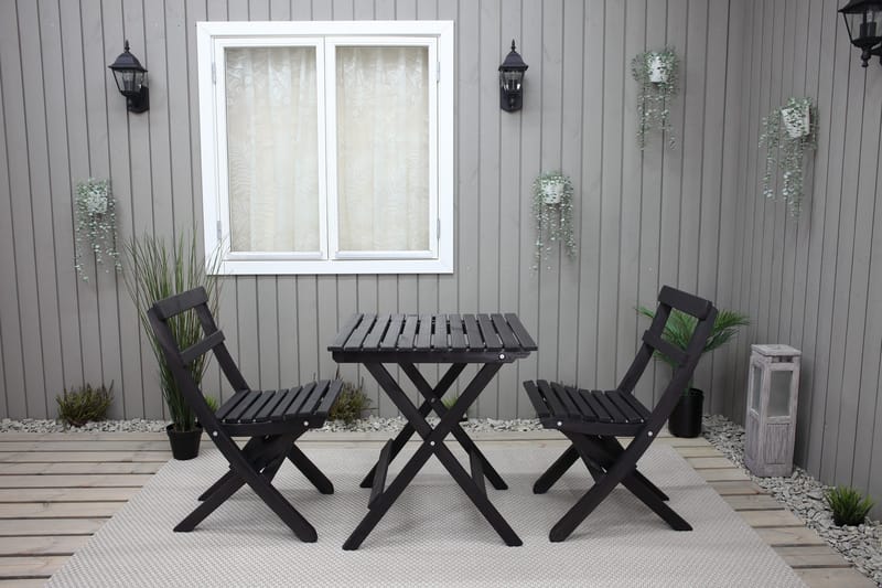 Edilma KlappUtebord 65 cm - Kaffesvart - Utemöbler - Trädgårdsbord & Utebord - Matbord ute