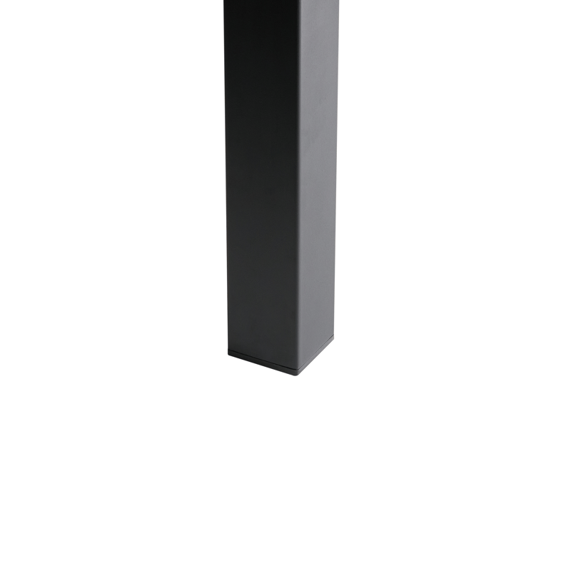 Matbord utomhus Feletto 90x180 cm Sten - Grå/Svart - Utemöbler - Trädgårdsbord & Utebord - Matbord ute