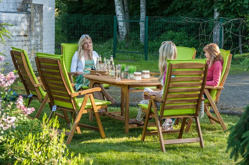 Finlay Matbord Utomhus Förlängningsbart 153-195x75 cm Ovalt - Akacia - Utemöbler - Trädgårdsbord & Utebord - Matbord ute