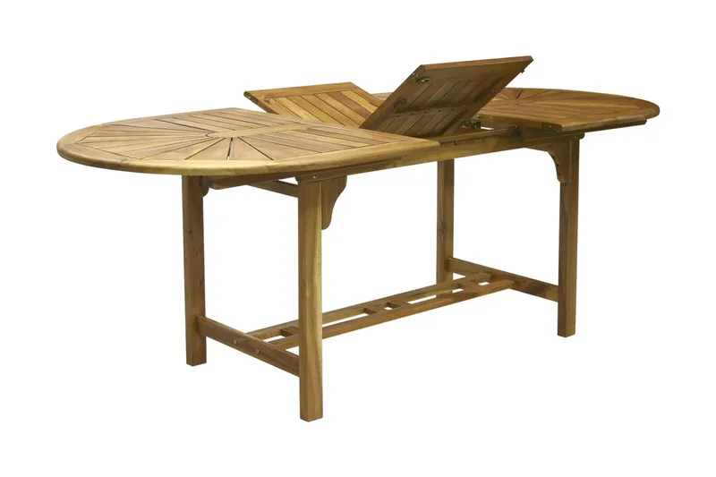 Finlay Matbord Utomhus Förlängningsbart 153-195x75 cm Ovalt - Akacia - Utemöbler - Trädgårdsbord & Utebord - Matbord ute