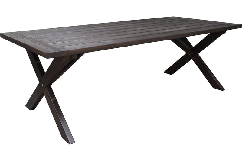 Hains Fasta Matbord Utomhus 220 cm - Brun - Utemöbler - Trädgårdsbord & Utebord - Matbord ute