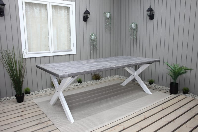 HAINS Fasta Matbord Utomhus 220 cm - Utemöbler - Trädgårdsbord & Utebord - Matbord ute