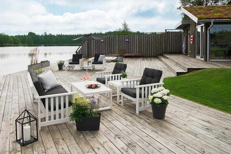 Hillerstorp Bullerö Gotland Bord 60x120 cm Vit - Utemöbler - Trädgårdsbord & Utebord - Matbord ute