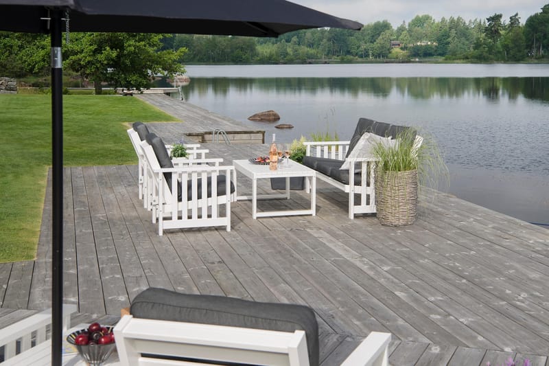 Hillerstorp Bullerö Gotland Bord 60x120 cm Vit - Utemöbler - Trädgårdsbord & Utebord - Matbord ute