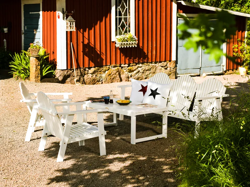 Hillerstorp Gotland Bord 60x120 cm - Vit - Utemöbler - Trädgårdsbord & Utebord - Matbord ute