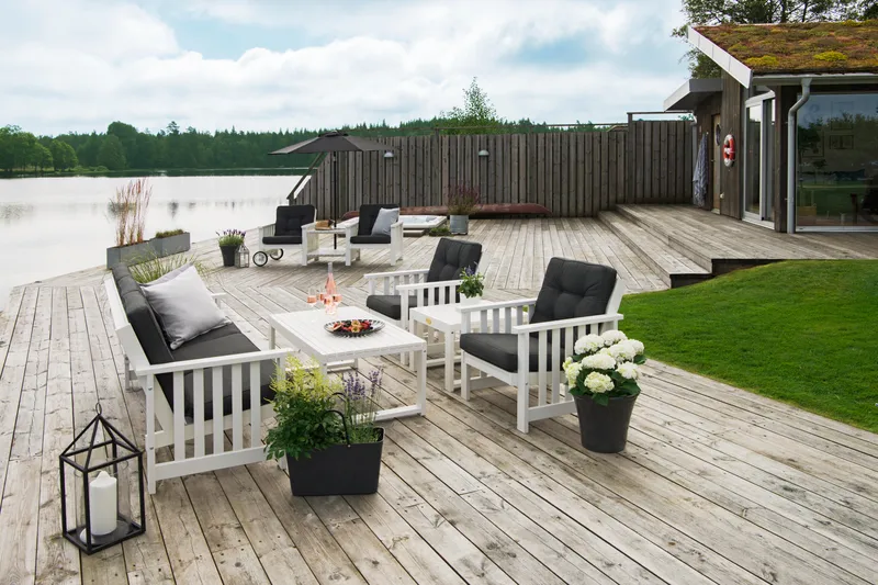 Hillerstorp Gotland Bord 60x120 cm - Vit - Utemöbler - Trädgårdsbord & Utebord - Matbord ute