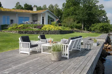 Hillerstorp Gotland Bord 60x120 cm - Vit - Utemöbler - Trädgårdsbord & Utebord - Matbord ute