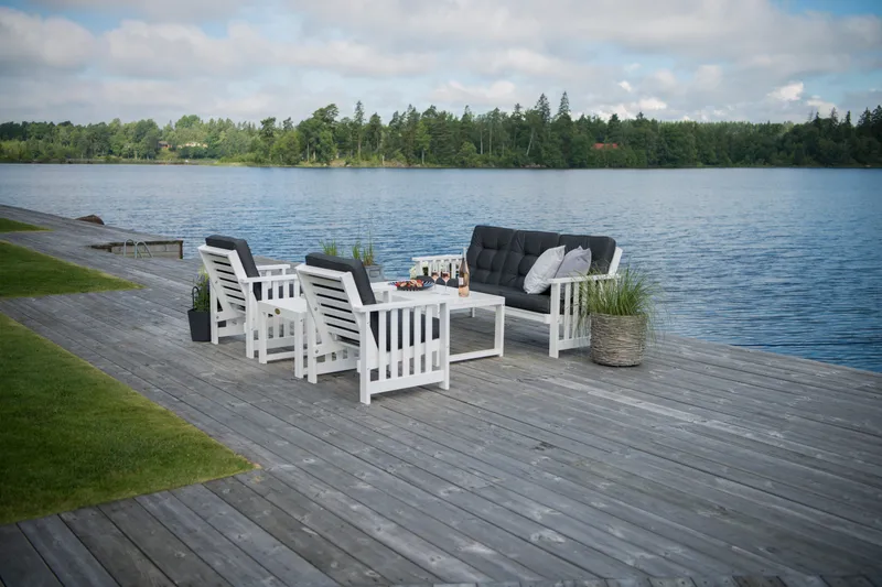 Hillerstorp Gotland Bord 60x120 cm - Vit - Utemöbler - Trädgårdsbord & Utebord - Matbord ute