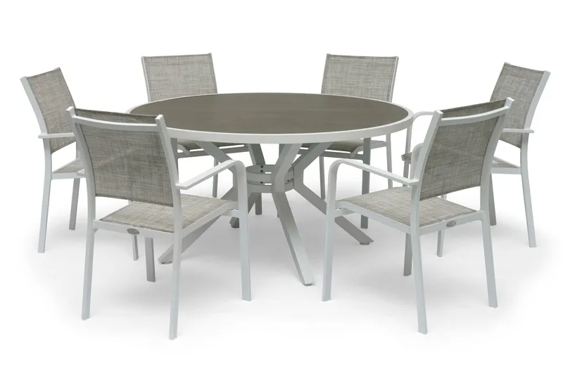 Hillerstorp Hånger Matbord Utomhus 140 cm Rund Vit - Hillerstorp - Utemöbler - Trädgårdsbord & Utebord - Matbord ute