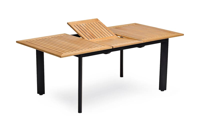 Hillerstorp  Nydala Utebord 150-200 - Svart/Teak - Utemöbler - Trädgårdsbord & Utebord - Matbord ute