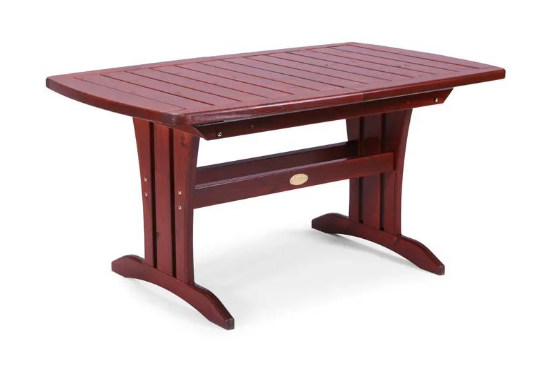 Hillerstorp Utebord 90x150/210 cm Furu - Mahognylaserad - Utemöbler - Trädgårdsbord & Utebord - Matbord ute