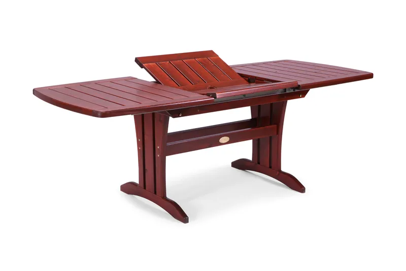 Hillerstorp Utebord 90x150/210 cm Furu - Mahognylaserad - Utemöbler - Trädgårdsbord & Utebord - Matbord ute