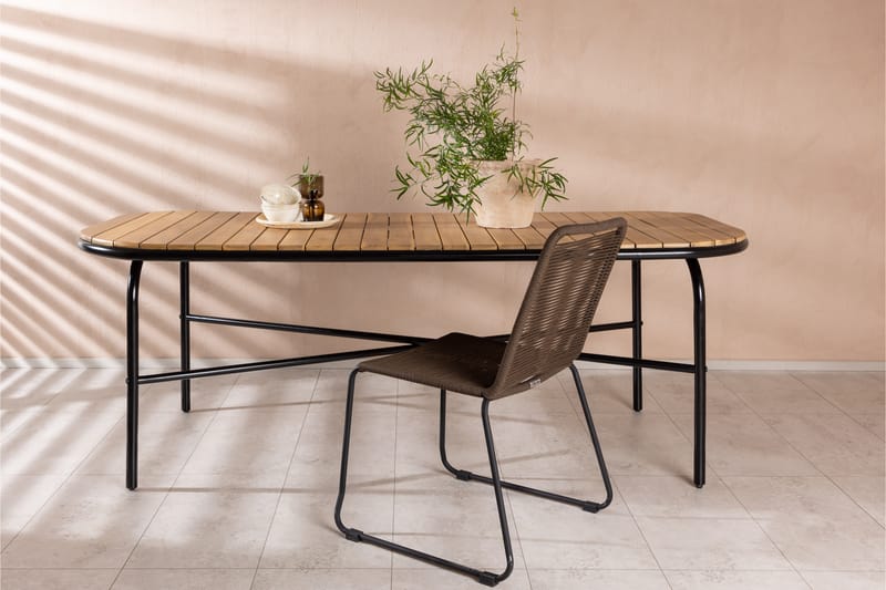 Holmbeck Matbord Utomhus 200 cm - Brun - Utemöbler - Trädgårdsbord & Utebord - Matbord ute