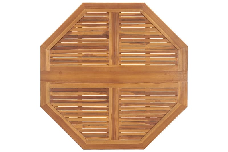 Hopfällbart Matbord Utomhus för trädgården 110x110x75 cm massiv teak - Brun - Utemöbler - Trädgårdsbord & Utebord - Matbord ute