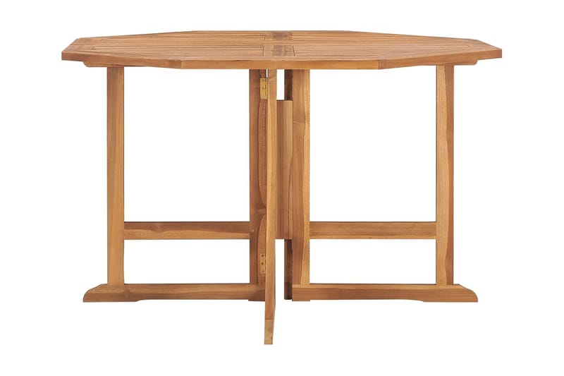 Hopfällbart Matbord Utomhus för trädgården 110x110x75 cm massiv teak - Brun - Utemöbler - Trädgårdsbord & Utebord - Matbord ute