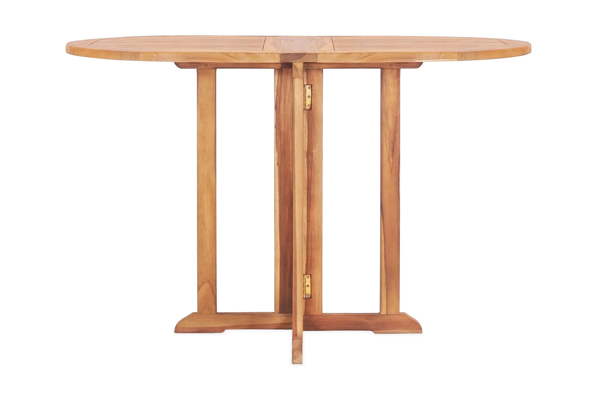 Hopfällbart Trädgårdsbord 120x70x75 cm massiv teak - Brun - Utemöbler - Trädgårdsbord & Utebord - Matbord ute