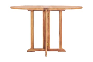 Hopfällbart Trädgårdsbord 120x70x75 cm massiv teak - Brun - Utemöbler - Trädgårdsbord & Utebord - Matbord ute