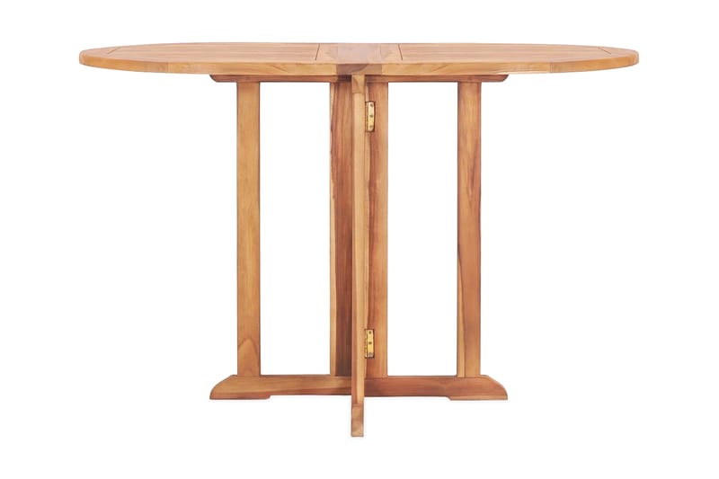 Hopfällbart Trädgårdsbord 120x70x75 cm massiv teak - Brun - Utemöbler - Trädgårdsbord & Utebord - Matbord ute