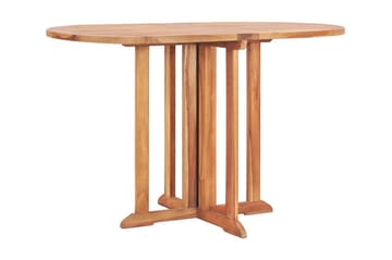 Hopfällbart Trädgårdsbord 120x70x75 cm massiv teak - Brun - Utemöbler - Trädgårdsbord & Utebord - Matbord ute