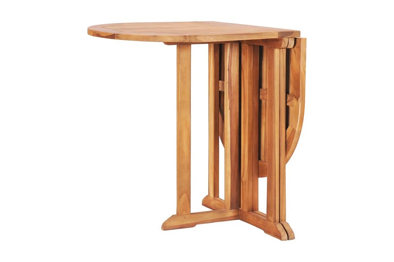 Hopfällbart Trädgårdsbord 120x70x75 cm massiv teak - Brun - Utemöbler - Trädgårdsbord & Utebord - Matbord ute