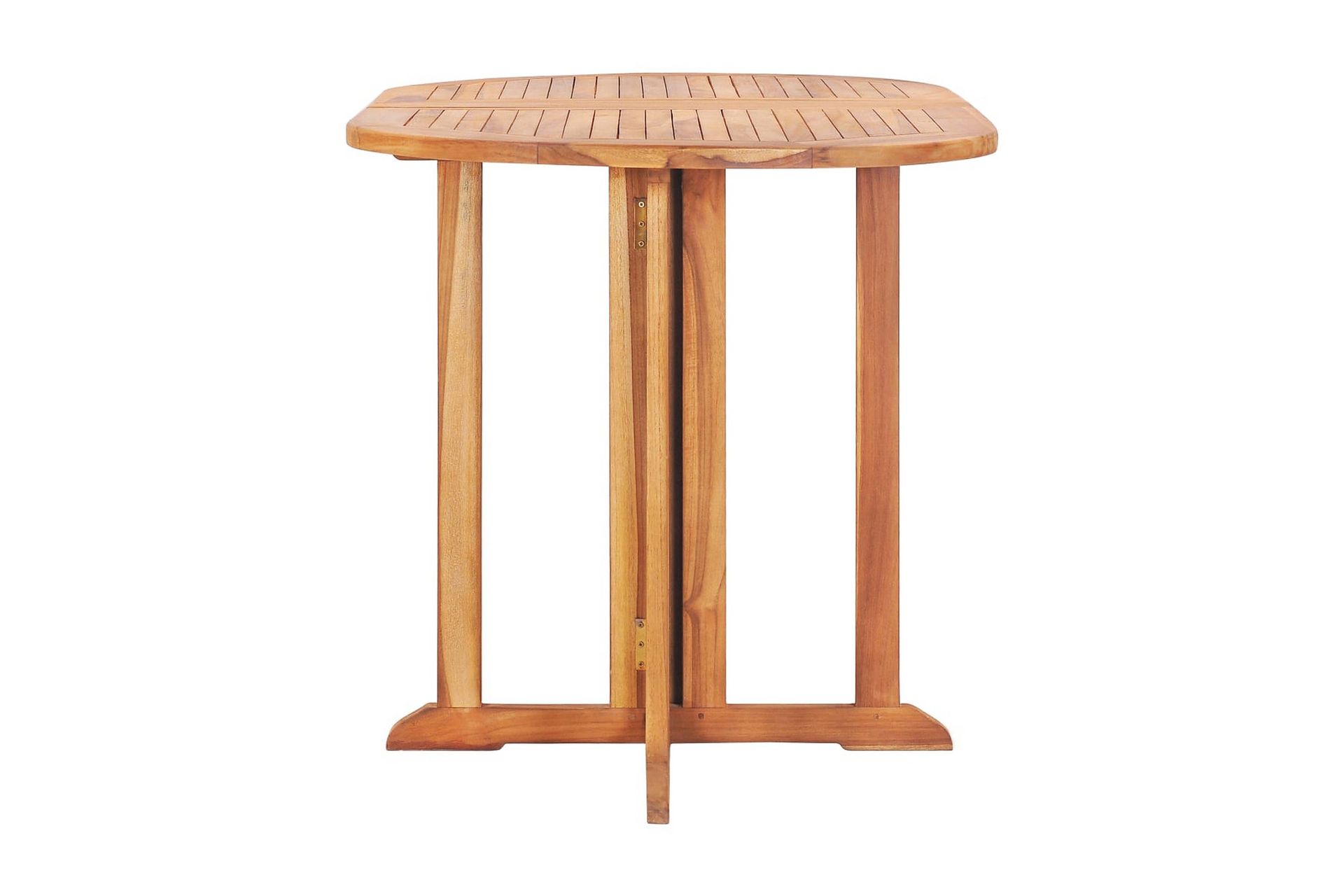 Hopfällbart Trädgårdsbord 120x70x75 cm massiv teak - Brun - Utemöbler - Trädgårdsbord & Utebord - Matbord ute