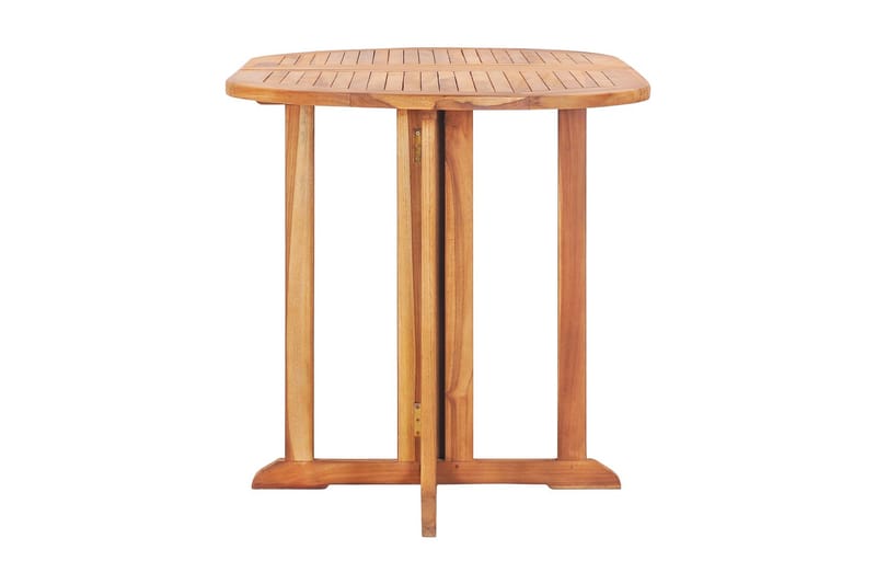 Hopfällbart Trädgårdsbord 120x70x75 cm massiv teak - Brun - Utemöbler - Trädgårdsbord & Utebord - Matbord ute